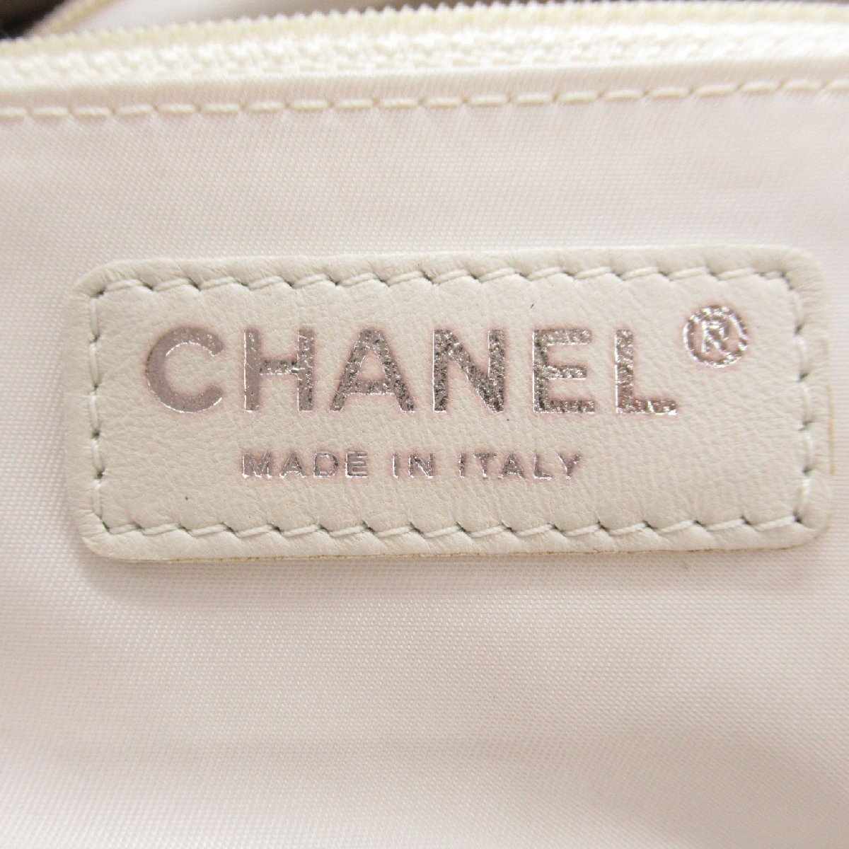 シャネル パリビアリッツトートPM トートバッグ ブランドオフ CHANEL キャンバス トートバッグ コーティングキャンバス 中古 レディース_画像6