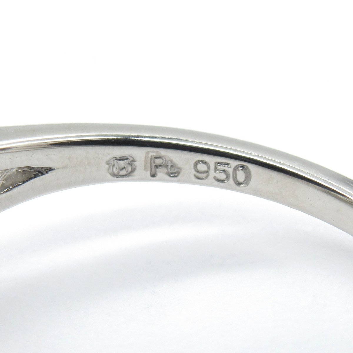  Mikimoto жемчуг кольцо бренд off MIKIMOTO Pt950 платина кольцо * кольцо PT950 б/у женский 