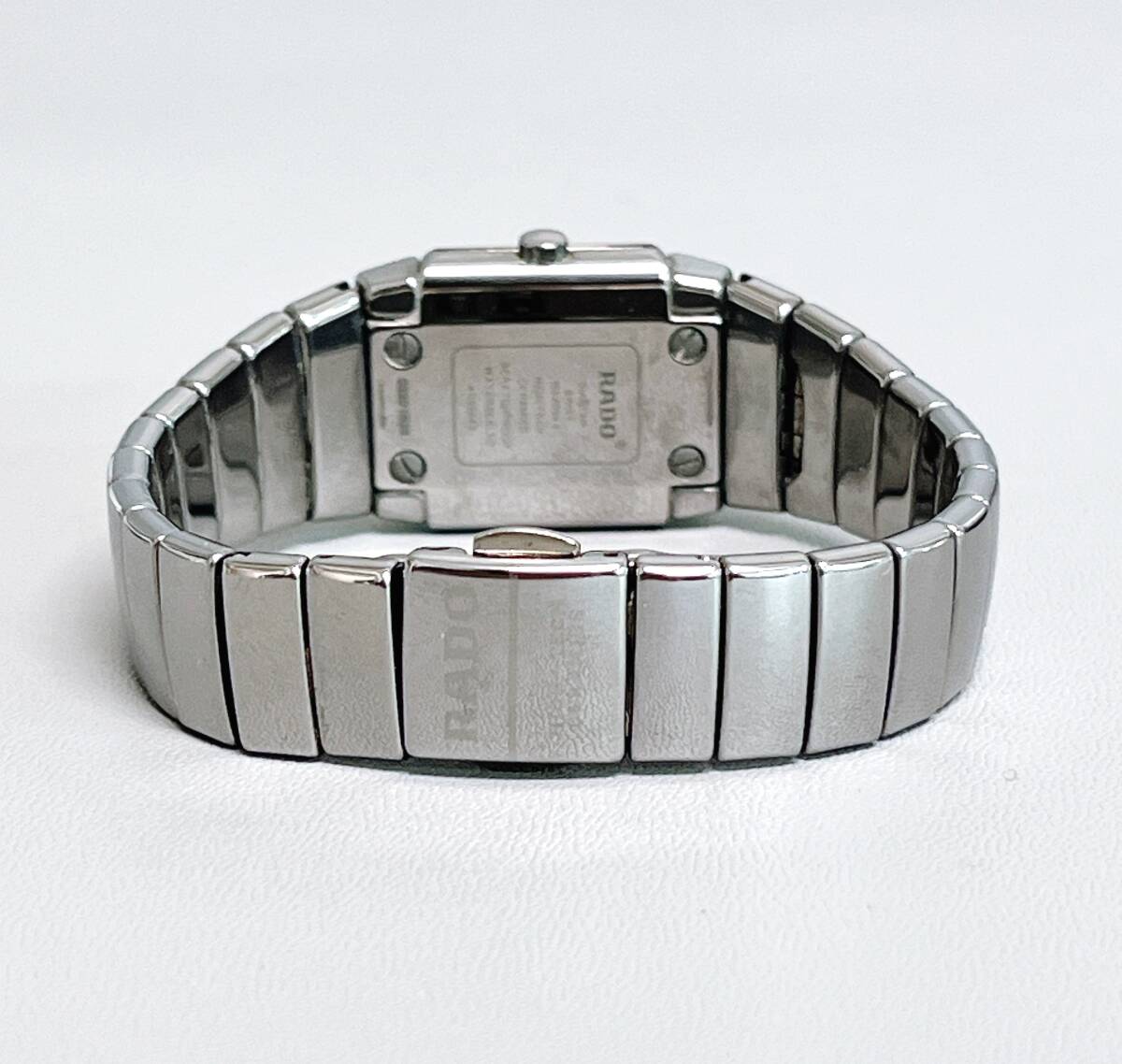 ラドー ダイヤスター クォーツ チタン セラミック 153.0334.3 シルバー文字盤 レディース 腕時計 の画像7