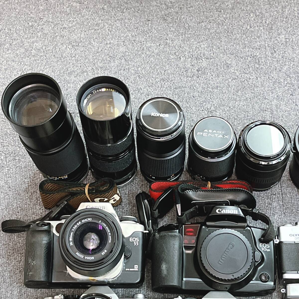 F：大量 カメラ レンズ アクセサリーなど まとめて（キャノン AE-1・オリンパス PEN・アサヒペンタックス・ニコン・ヤシカなど色々）の画像5