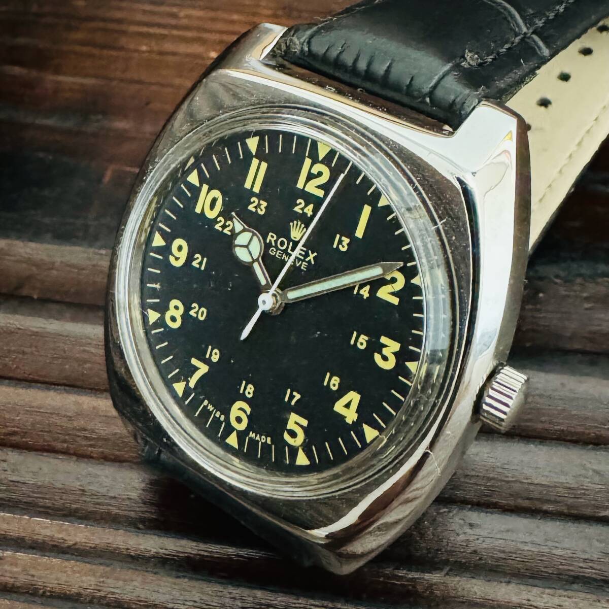 * Rolex ROLEX military operation excellent antique wristwatch hand winding men's Vintage 