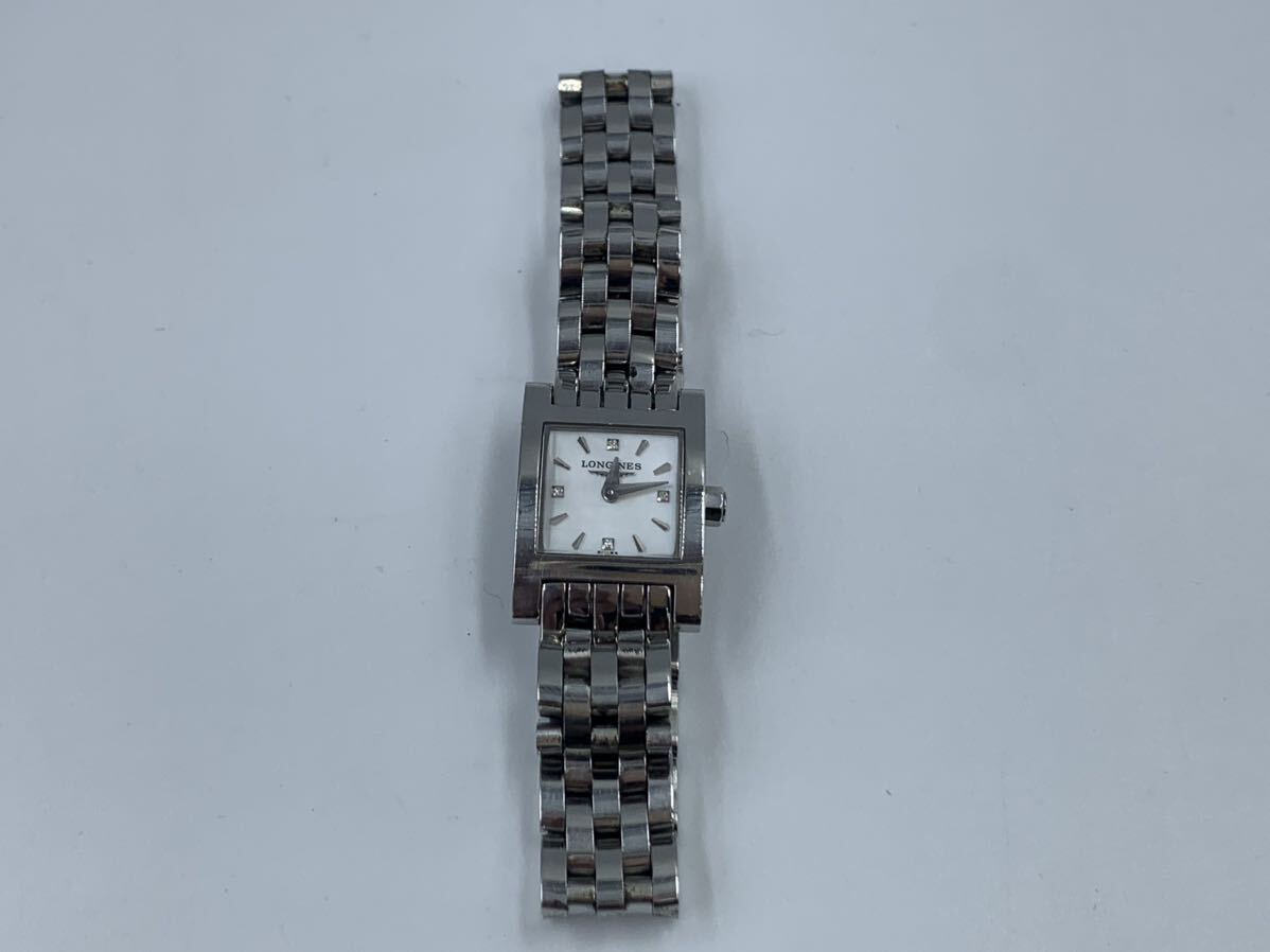 美品 動作品 LONGINES L5.161.4 ロンジン 4Pダイヤ シェル文字盤 新品電池交換済み_画像7