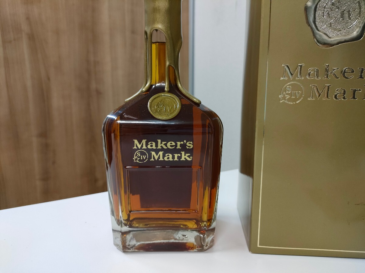 【1円〜】未開栓 メーカーズマーク Makers Mark ゴールドトップ SIV ゴールドキャップ 750ml 45% 限定 バーボン ウイスキー 洋酒 古酒 _画像2