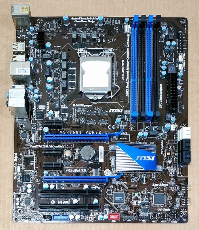 MSI Z68A-SD60　 （マウスコンピューター BIOS書換品）_画像1