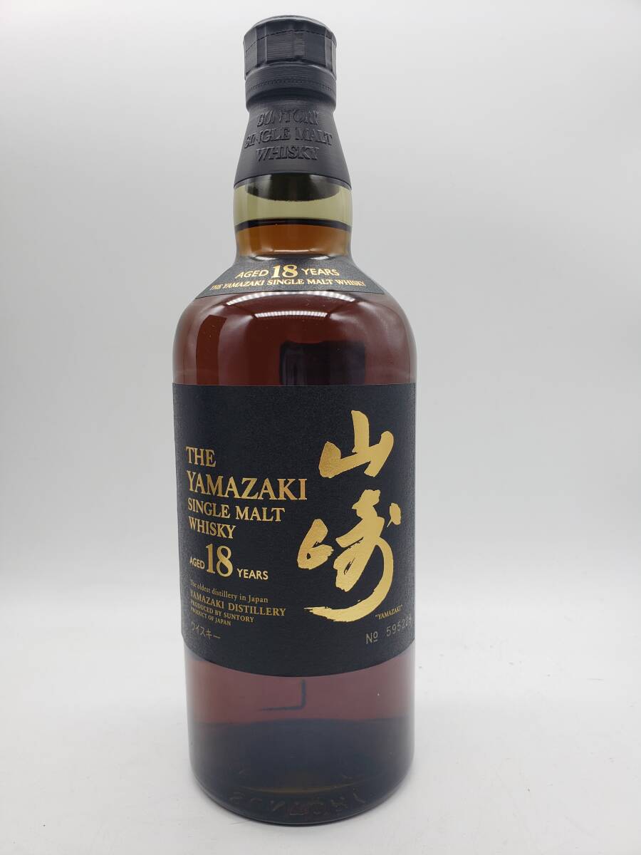 SUNTORY サントリー 山崎 18年 シングルモルト 旧 ウイスキー 700ml 43% 箱付_画像1