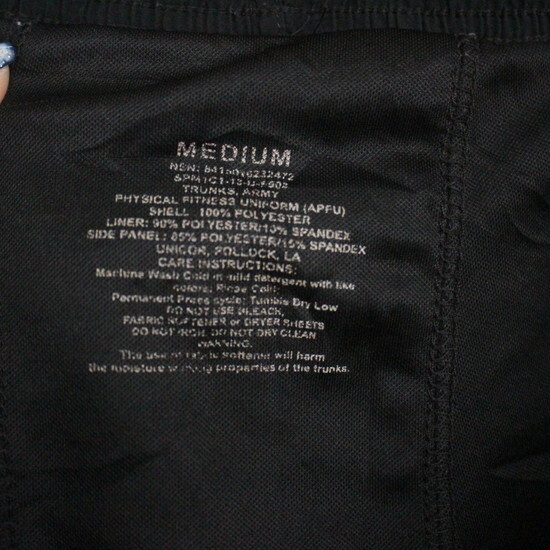 H425 2000 годы производства U.S.ARMY APFU тренировочные штаны #00s надпись M размер черный чёрный шорты милитари American Casual б/у одежда б/у одежда . супер-скидка редкий 