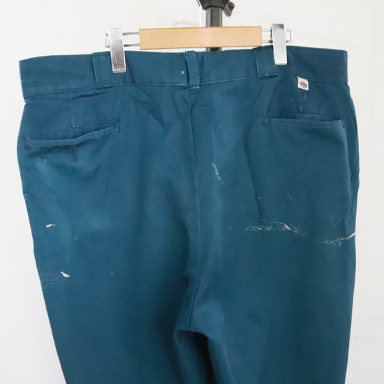 H446 80sビンテージ Dickies ディッキーズ ワークパンツ USA製■1980年代製 表記40インチ ブルー アメカジ 古着 古着卸 激安 希少 検 90s _画像9