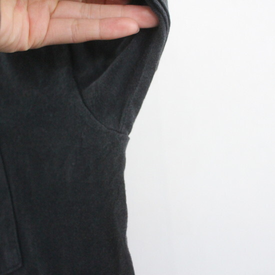 I432 90sビンテージ 半袖Tシャツ■1990年代製 表記XLサイズ ブラック 黒 ポケットT 無地 シングルステッチ 古着 アメカジ ストリート 80sの画像10