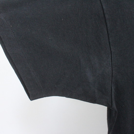 I432 90sビンテージ 半袖Tシャツ■1990年代製 表記XLサイズ ブラック 黒 ポケットT 無地 シングルステッチ 古着 アメカジ ストリート 80sの画像6