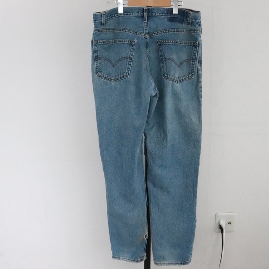 M389 2000 year made USA made LEVIS Levi's 550 Denim pants #00s inscription 38 -inch blue buggy American Casual Street old clothes rare super-discount 90s 80s