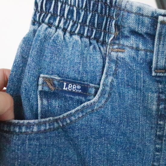 X478 90s Vintage женский Lee Lee Denim шорты #1990 годы производства надпись 16 размер голубой American Casual Street б/у одежда супер-скидка редкий 80s