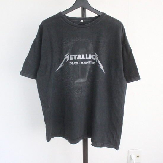 S533 2000 годы производства AAA Metallica METALLICA блокировка футболка #00s надпись XL размер чёрный черный American Casual Street частота T большой размер 90s