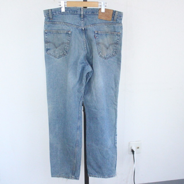 Q327 2000 year made LEVIS 550 Denim pants #00s declared size W36 -inch blue Levi's G bread American Casual Street old clothes old clothes .90s