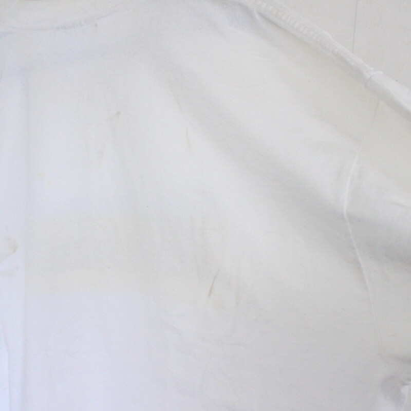 e437 90sビンテージ CHAPSラルフローレン プリントTシャツ■1990年代製 表記XLサイズ 白 ホワイト アメカジ ストリート ロゴ POLO 80s 70sの画像10