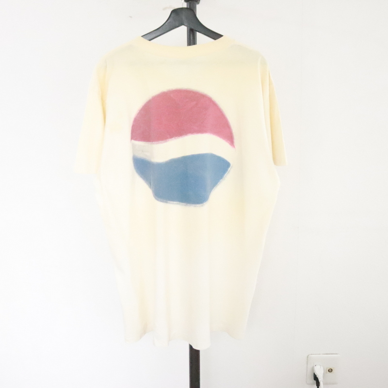 N325 90sビンテージ USA製 PEPSI 半袖プリントTシャツ■1990年代製 表記Lサイズ アメカジ ストリート 古着 古着卸 希少 激安 80s 70s 60sの画像1