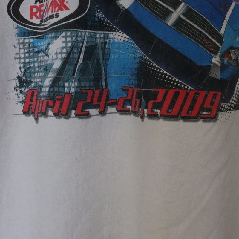 W341 2009年製 HASE 半袖レーシングTシャツ■00s 表記Lサイズ NASCAR 白 ホワイト アメカジ ストリート 古着 激安 希少 卸売 90s 80s 70sの画像8