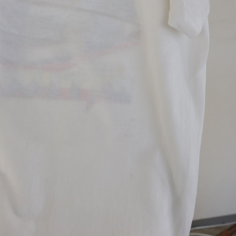 W337 90sビンテージ DESIGNEA レーシングTシャツ USA製■1990年代製 表記XLサイズ 白 ホワイト デイルJr. アメカジ ストリート 古着 古着卸の画像10