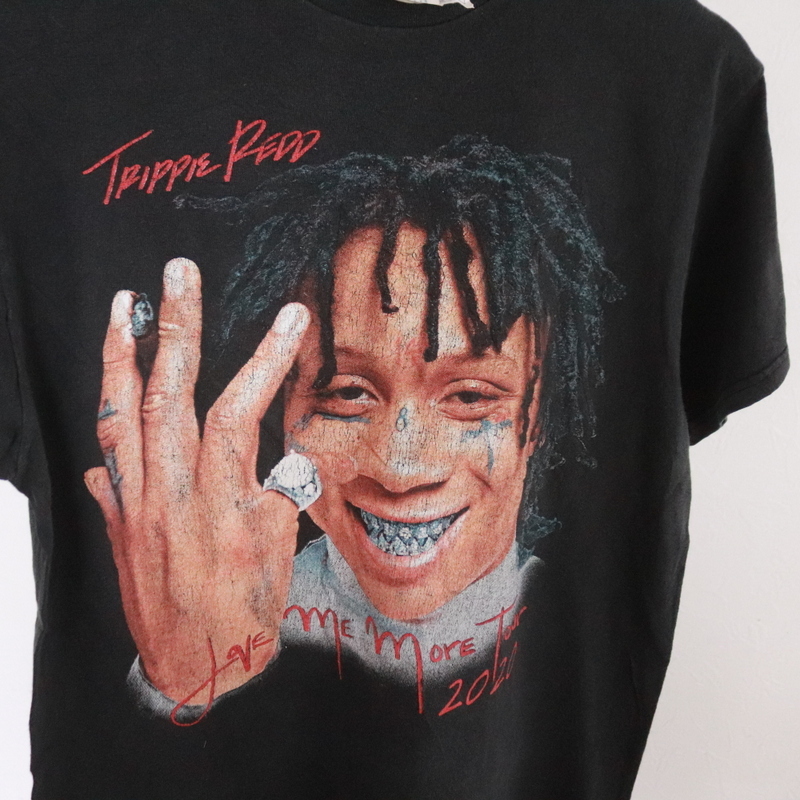 P321 2000年代製 DELTA TRIPPIEREDD プリントTシャツ■00s 表記Mサイズ 黒 ブラック アメカジ ストリート ロックT バンドT ラップT 古着卸_画像5