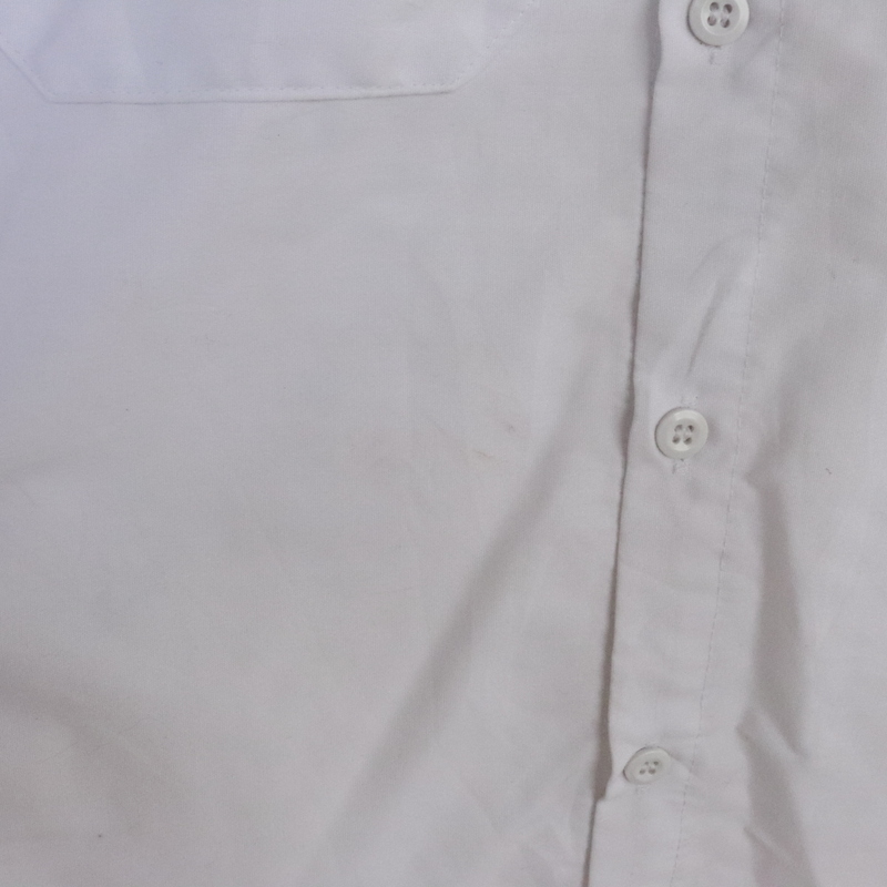 L524 2000年代製 REDKAP レッドキャップ 半袖ワークシャツ■00s 表記Sサイズ ホワイト 白 刺繍 アメカジ ストリート 古着 古着卸 オールド_画像6