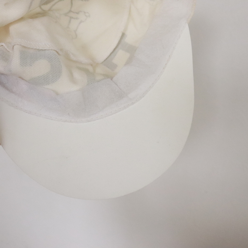 CAP26 80sビンテージ コットンキャップ USA製■1980年代製 ホワイト ハット hat 帽子 キャップ 古着 アメカジ プラスチック切替 カレッジ_画像7