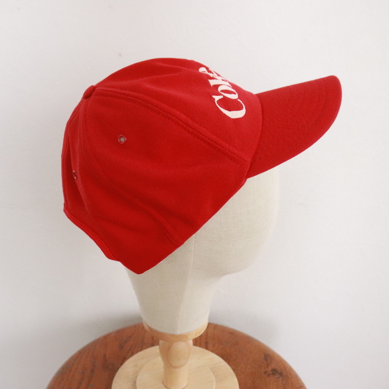 CAP29 80sビンテージ ParkAVENUE ベースボールキャップ USA製■1980年代製 ハット hat 帽子 キャップ レッド 赤 古着 アメカジ ストリート_画像2