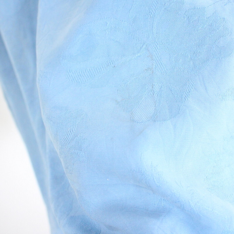 O516 2000年代製 GRANTTHOMAS 半袖アロハシャツ■00s 表記Mサイズ ブルー 青 シルク オープンカラー 古着 古着卸 オールド 激安 希少_画像8
