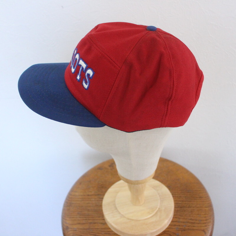 CAP71 80sビンテージ NFL ペイトリオッツ ベースボールキャップ■1980年代製 レッド 赤 アメカジ ストリート ハット 帽子 hat 古着卸 古着_画像5