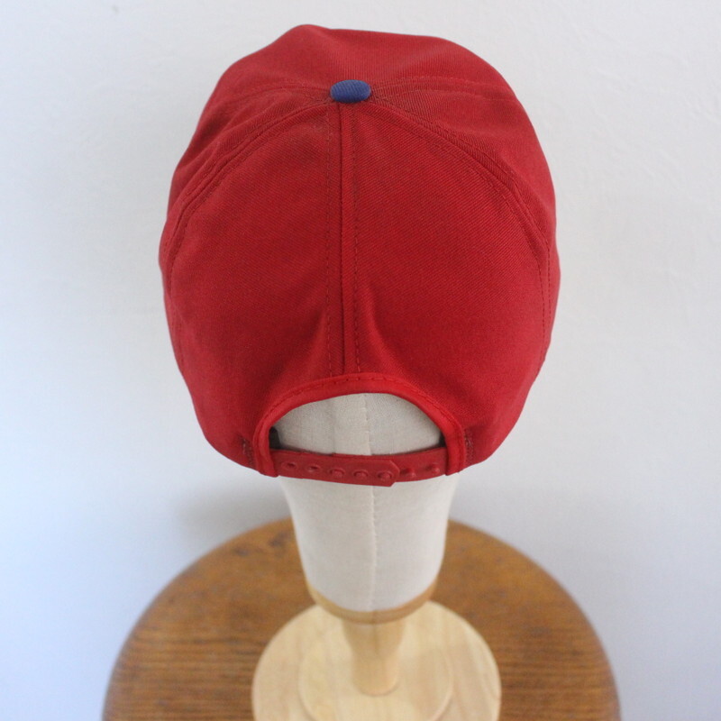 CAP71 80sビンテージ NFL ペイトリオッツ ベースボールキャップ■1980年代製 レッド 赤 アメカジ ストリート ハット 帽子 hat 古着卸 古着_画像3