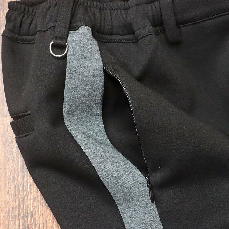 1 иен /Fun Beat/M размер / прекрасный ножек легкий брюки g-n. эластичный ..... боковой линия Zip карман Golf модный новый товар / чёрный / черный /id385/