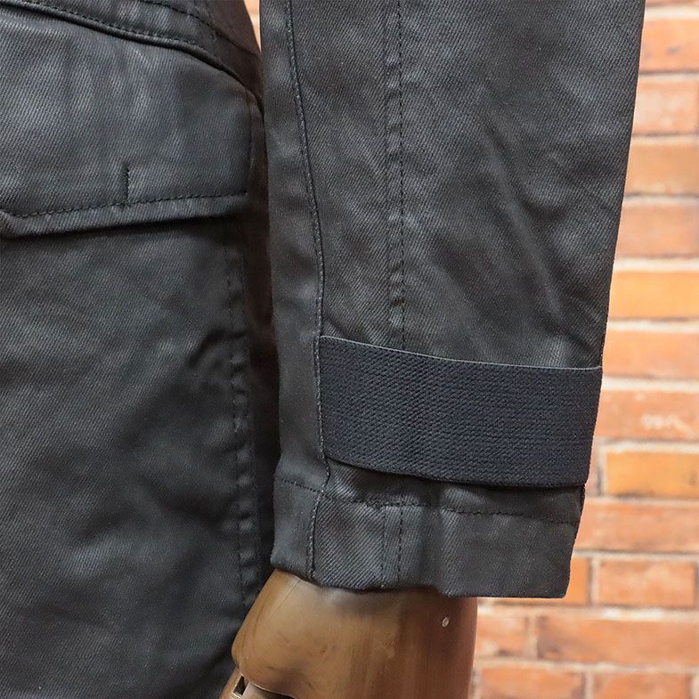 1円/G-STAR RAW/XSサイズ/ハーフコート SCUTAR UTILITY TRENCH D14002-7101 コーティング加工 ちょいワル 新品/黒/ブラック/ia117/の画像5