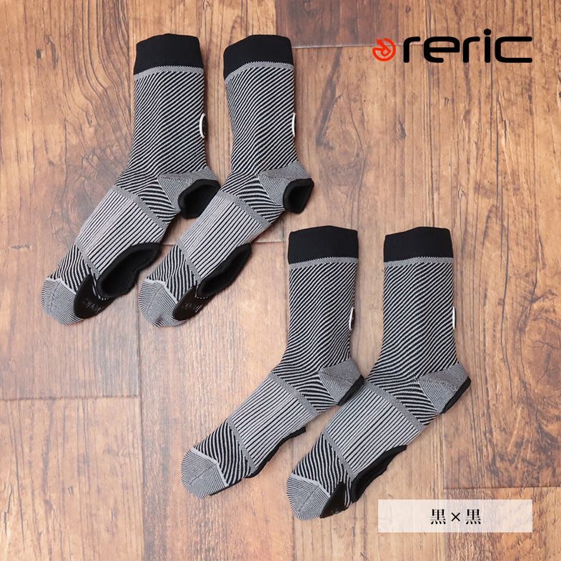 1円/reric/M(23-26cm)サイズ/2足セット ソックス型シューズカバー 防水 防風 伸縮 フィット性 悪天 寒冷 保護 防寒 新品/黒×黒/hf213/_画像1