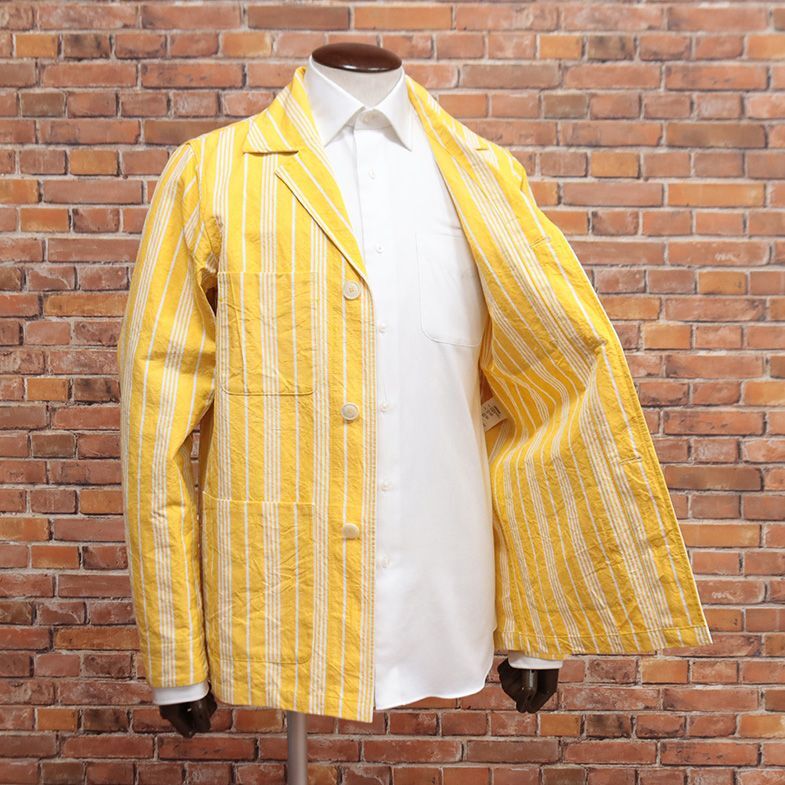  весна   лето /ASPESI/M размер  / рубашка    пиджак  CJ24 PIJI  освежающий   лён   в полоску   рукоятка   комфорт   Италия  пр-во   ... ... чувство    новый товар / жёлтый  цвет / жёлтый /if110/