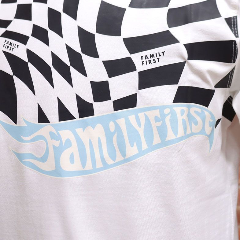 23春夏/FAMILY FIRST MILANO/XXLサイズ/イタリア製Tシャツ TS2309 ロゴ レタード レーシング プリント 半袖 新品/白/ホワイト/ic119/_画像4