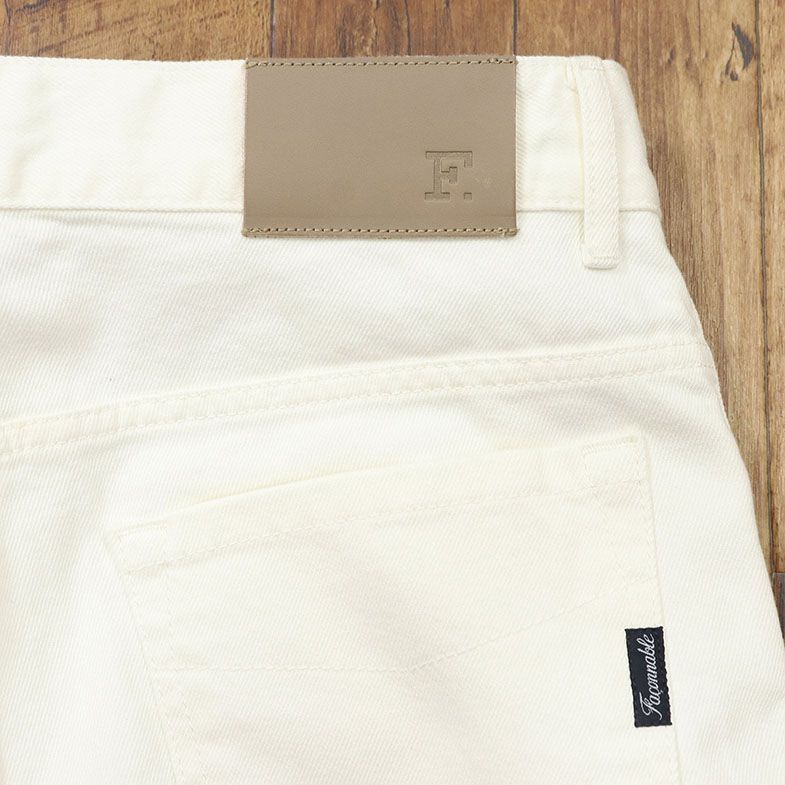 1 jpy /Faconnable/40 -inch / Denim pants is Rico si cotton 100% plain refreshing white pants Italy made ji- bread new goods / white / white /if273/