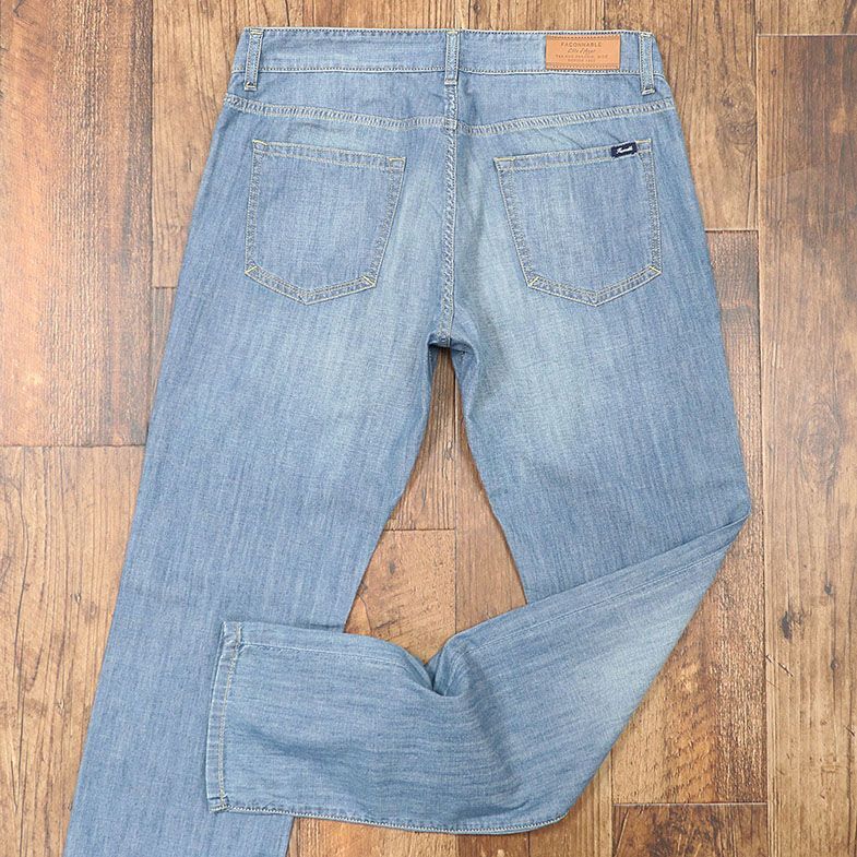 1 jpy / spring summer /Faconnable/42 -inch / Denim pants Right on s thin soft cotton woshu strut jeans new goods / blue / blue /if305/