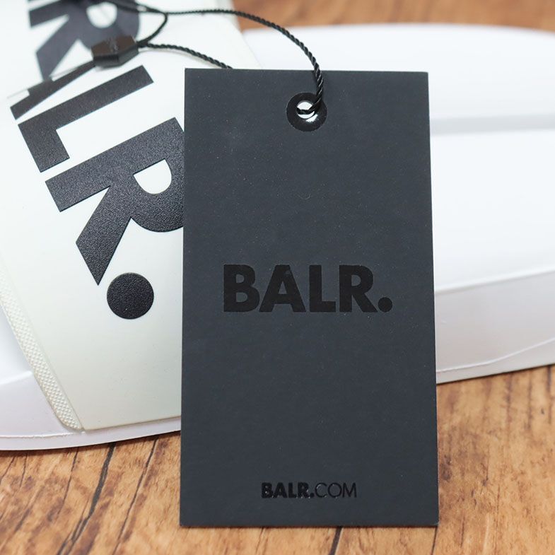 BALR./41(26-26.5cm)/シャワーサンダル B6720.1001 Classic Brand Slide ロゴ レタード サーフ スリッパ 新品/白/ホワイト/ib237/_画像6