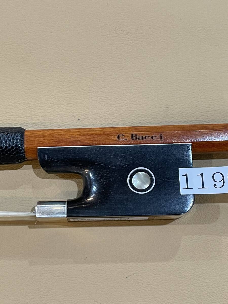  contrabass bow [ musical instruments shop exhibition ] Claudio Bacci PB-600[C.Bacci stamp ] regular price 66,000 jpy. new goods bow . auction special price .!!