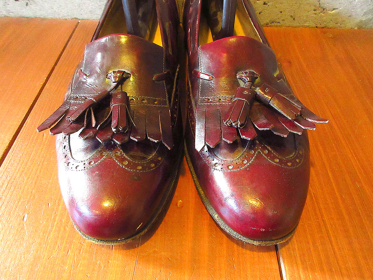 ビンテージ●Salvatore Ferragamoタッセルローファーsize 10 1/2D●240514k1-m-lf-285cmフェラガモ革靴メンズ_画像2