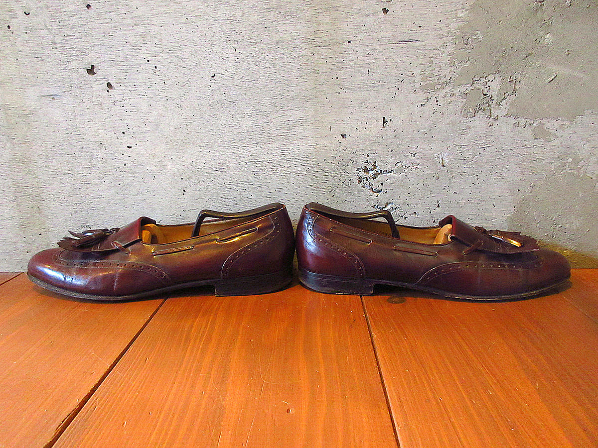 ビンテージ●Salvatore Ferragamoタッセルローファーsize 10 1/2D●240514k1-m-lf-285cmフェラガモ革靴メンズ_画像4