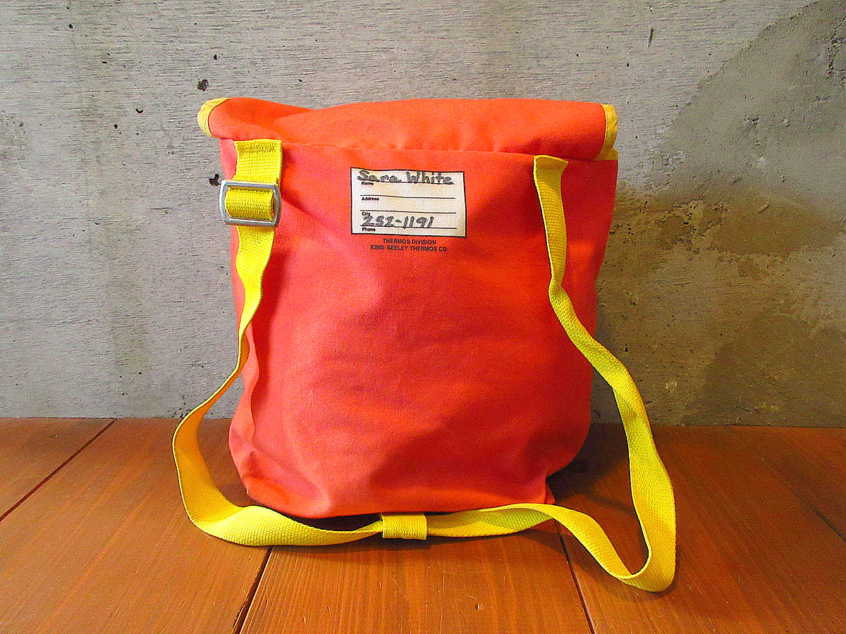 ビンテージ70’s●THERMOS BEE GEESランチバックパック●240514k6-bag-bp 1970sキッズサーモスビージーズランチサック_画像3