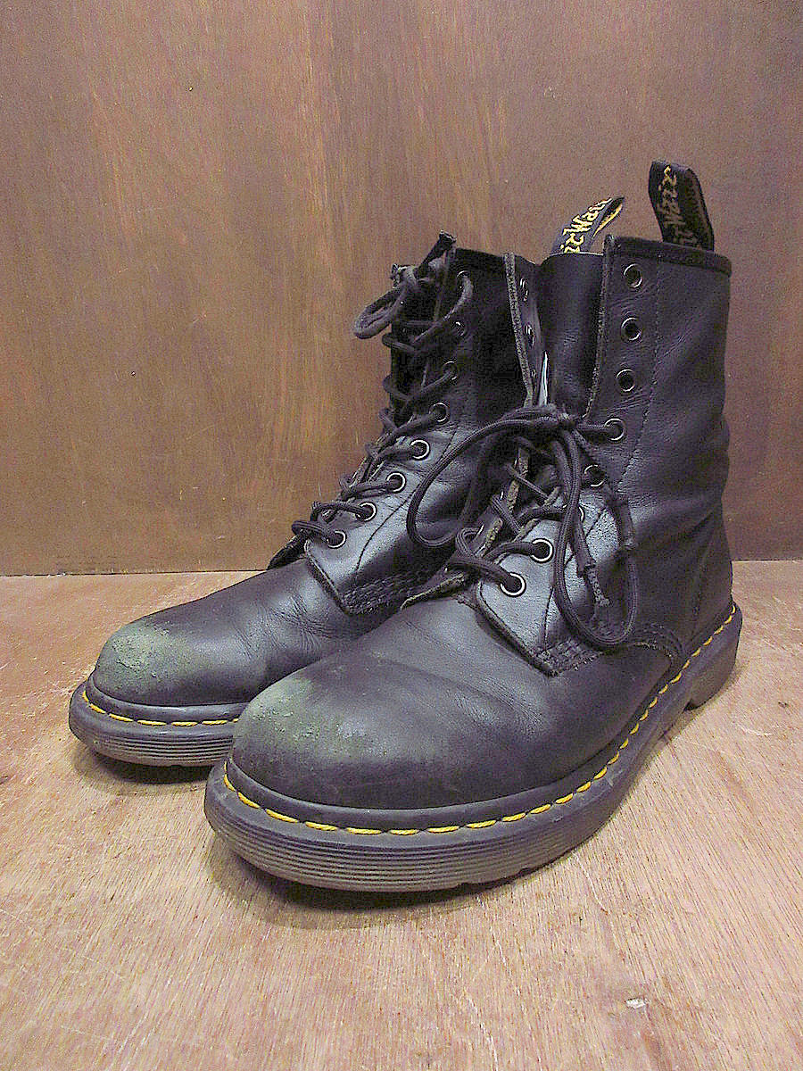 Dr.Martens 8ホールブーツ黒size 9●240516j4-m-bt-27cm古着ドクターマーチン革靴ワークブーツ_画像1