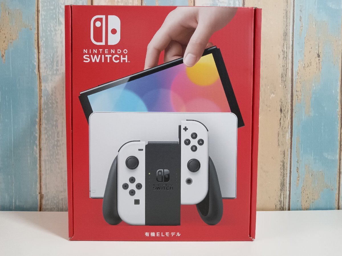 Nintendo Switch ニンテンドースイッチ 本体 有機ELモデル Joy-Con(L)/(R) ホワイト HEG-S-KAAAA 未使用品 ⑥_画像1