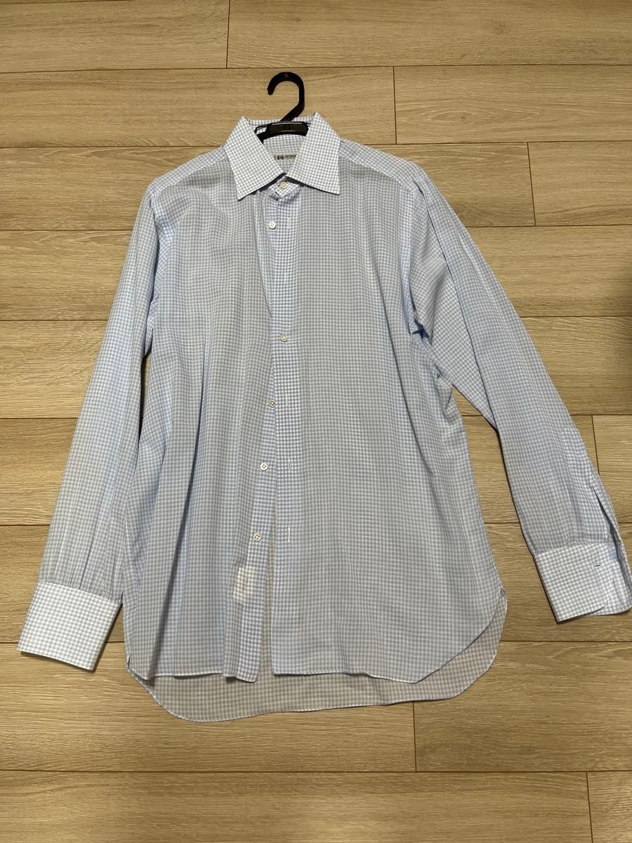 ユナイテッドアローズ　ソブリン　ドレスシャツ　サイズ40 ブルー 日本製