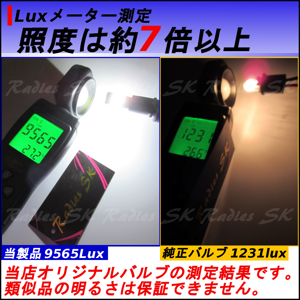 爆光 最新7020チップ T10 T16 LED プロジェクター バックランプ ポジション 2個 ホワイト 6000k ウェッジ球 12V専用 Radies SK_画像2