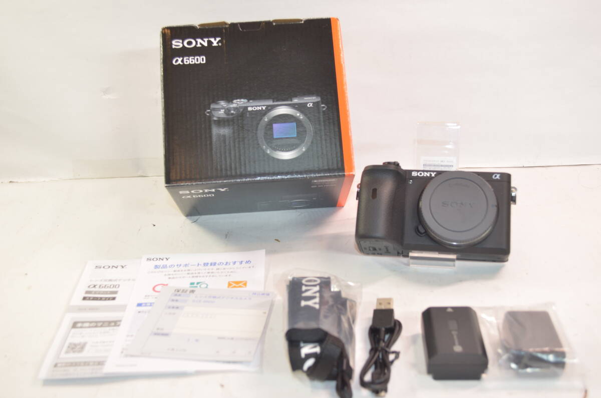 ★ショット数849枚 新品同様 動作良好★SONY ソニー α6600 ILCE-6600 ボディ★ミラーレス一眼カメラ★の画像1