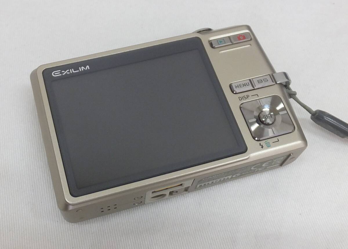 【中古動作品】★CASIO EXILIM EX-Z600 カシオ コンパクトデジタルカメラ ゴールド 6.0 MEGA PIXELS 元箱・付属品付_画像5