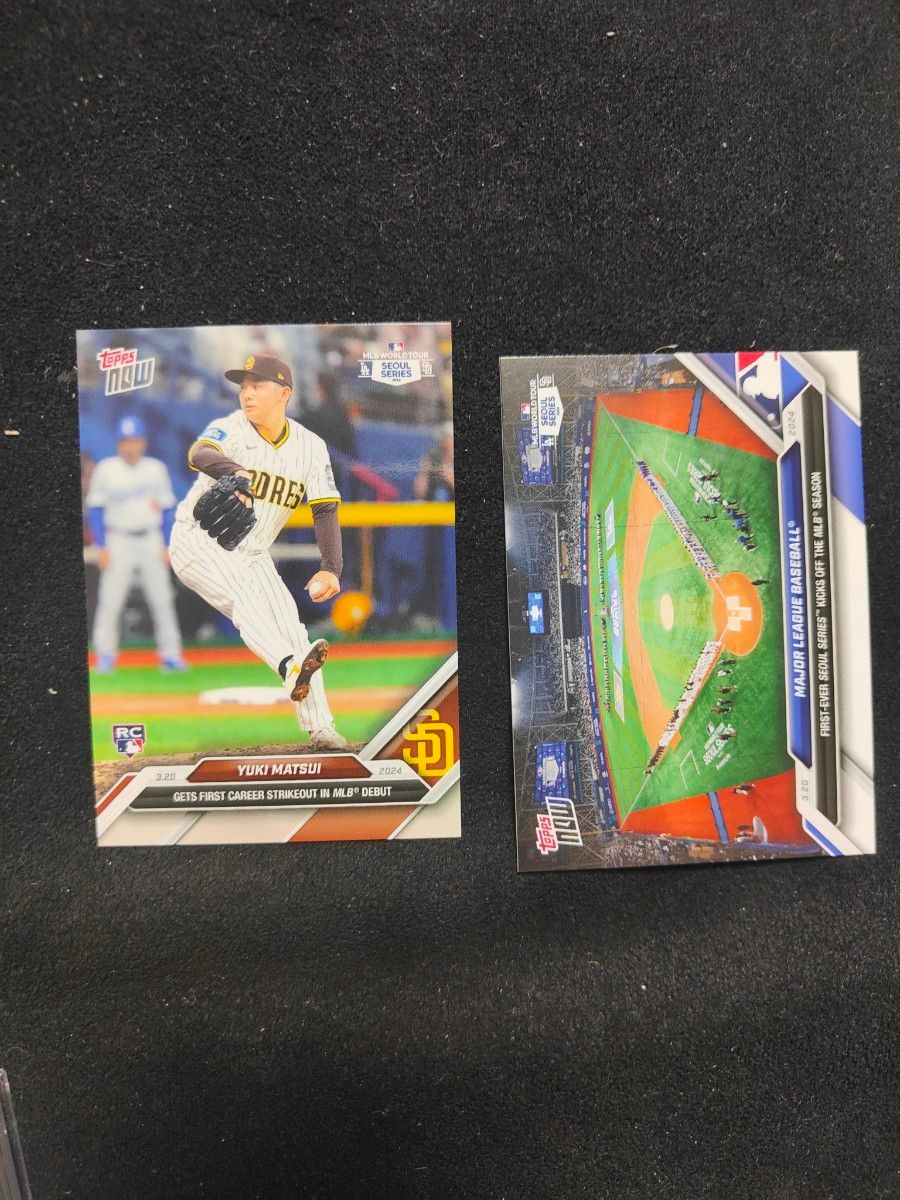 PSA10 3連番 大谷翔平 ドジャース デビュー 松井裕樹 topps now