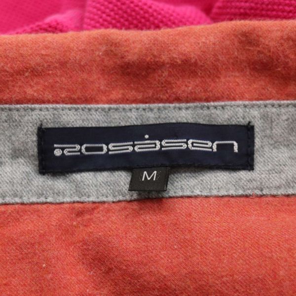 ROSASEN ロサーセン 春夏 ロゴ刺繍♪ 半袖 鹿の子 ポロシャツ Sz.M　レディース ゴルフ　K4T00554_4#A_画像6