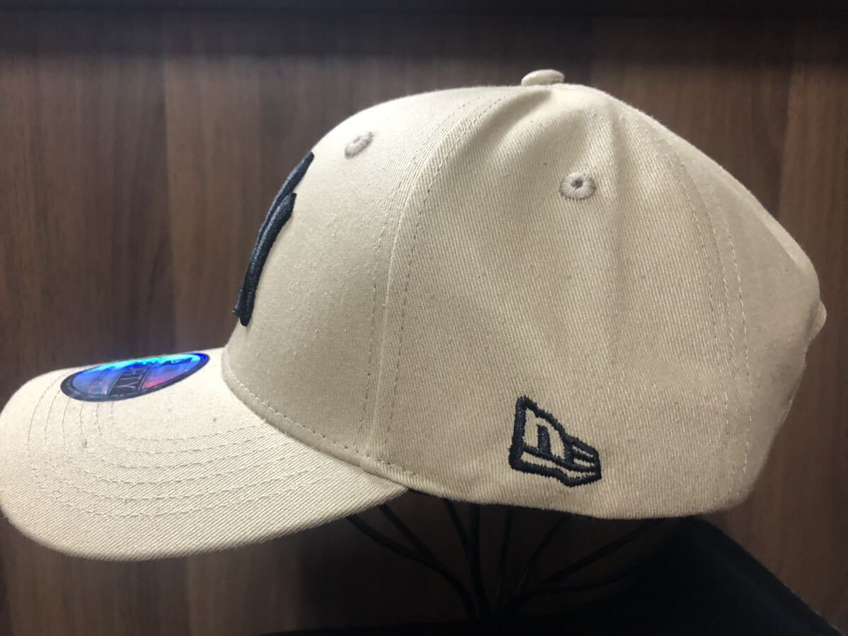 ニューエラ NY キャップ ベージュ 男女用 フリーサイズ NEWERA CAP 帽子 の画像3