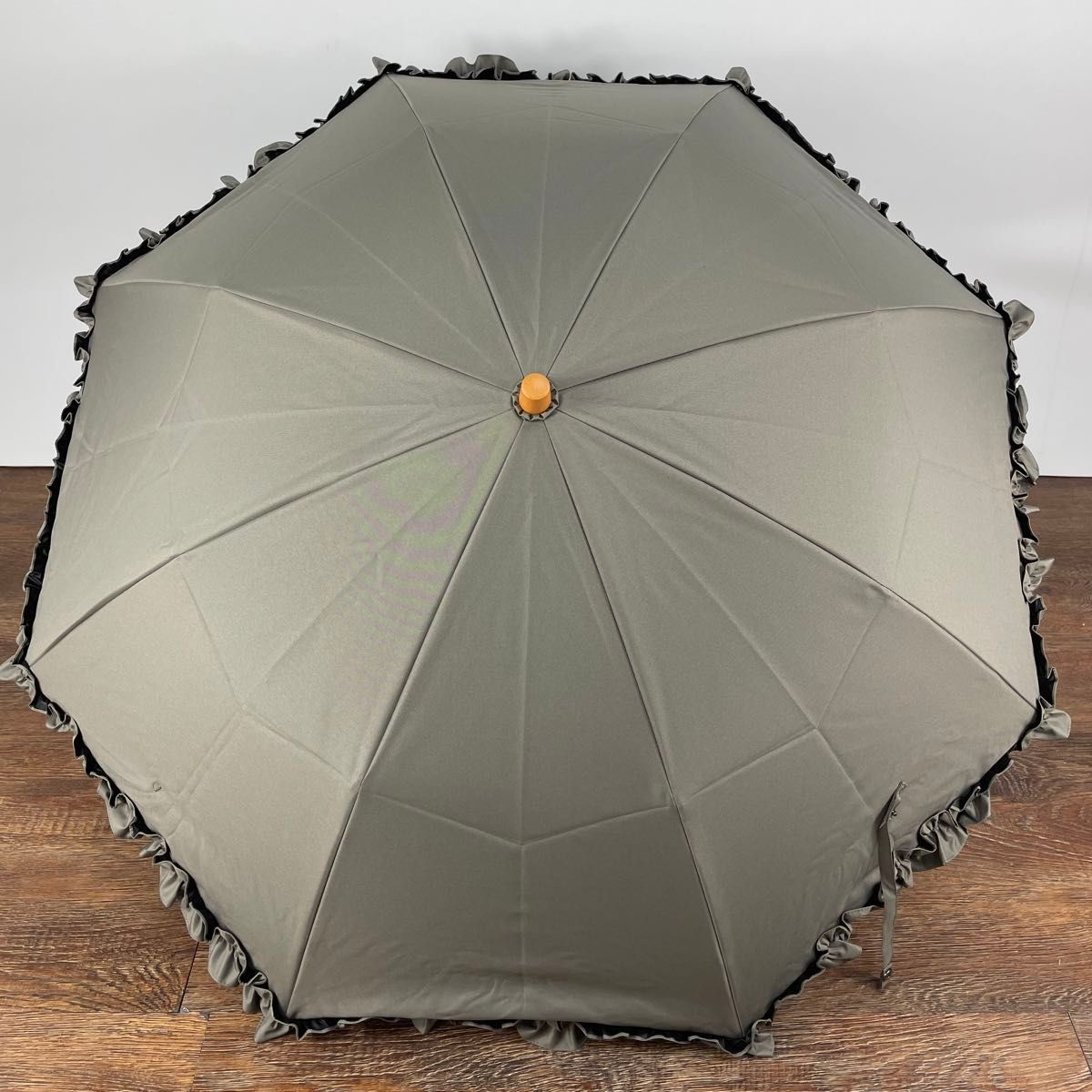 未使用品 サンバリア100 グレー 2段折 フリル SUN BARRIER 100 未使用品 サンバリア100 グレー 2段折 フリル SUN BARRIER 100